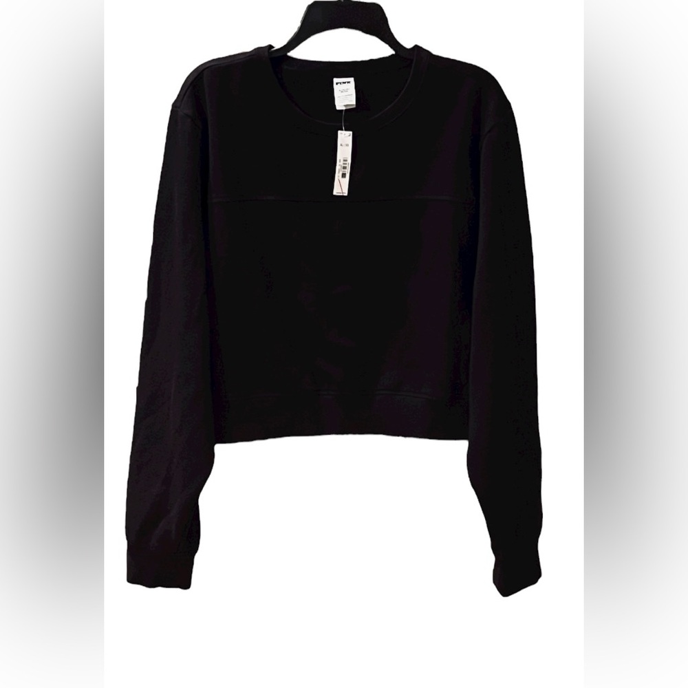 NWT PINK VS Ivy Fleece Yoke Seam Crewneck Sweatshirt - Picture 5 of 15